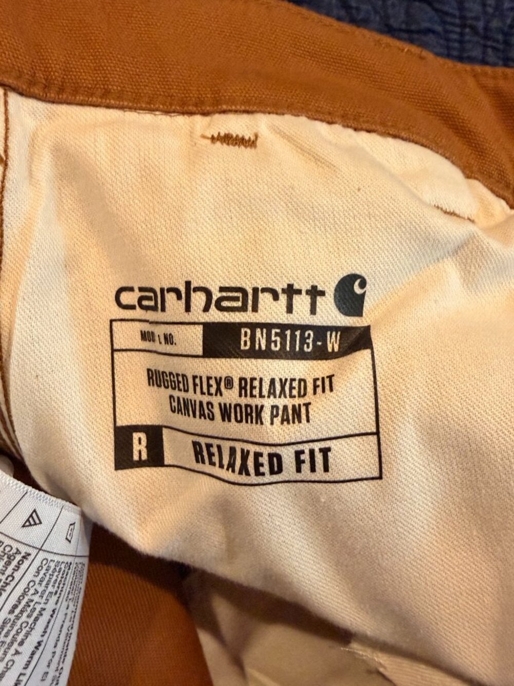 NWT Carhartt Rugged Flex Relaxed Fit Canvas Work Pants 4 Short Brown - Picture 10 of 10